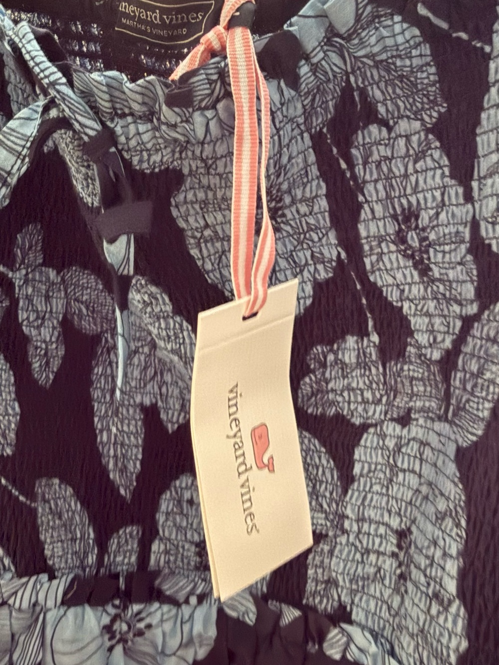 Vineyard Vines Navy Blue Floral Maxi Dress - Picture 8 of 11